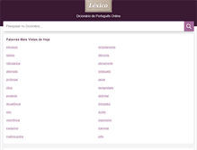 Tablet Screenshot of lexico.pt